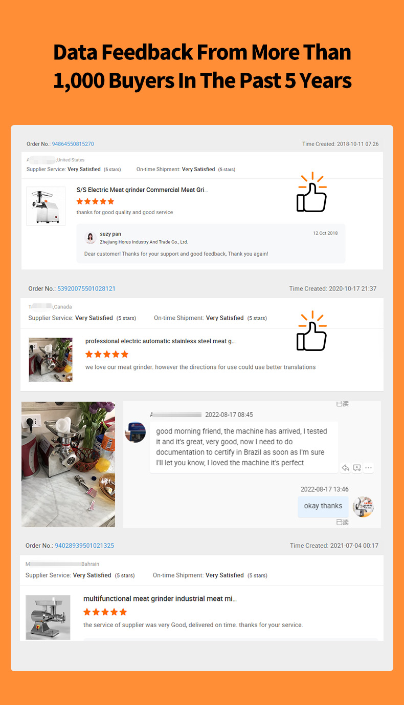 de-kuryenteng gilingan ng karne para sa pagbebenta