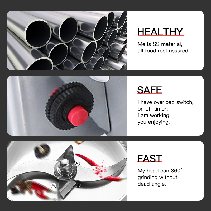 hindi kinakalawang na asero nakakagiling na makina